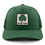 Boston Shamrock Printed Patch Classic Snapback Trucker - Chowdaheadz