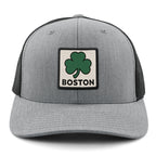 Boston Shamrock Printed Patch Classic Snapback Trucker - Chowdaheadz