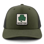 Boston Shamrock Printed Patch Classic Snapback Trucker - Chowdaheadz