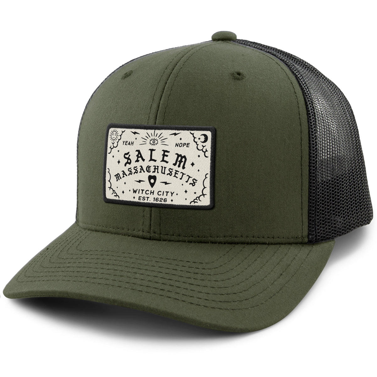 Salem Ma Spirit Board Classic Snapback Trucker - Chowdaheadz