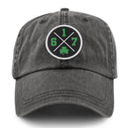 617 Shamrock Emblem Washed Dad Hat - Chowdaheadz
