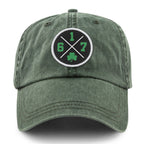 617 Shamrock Emblem Washed Dad Hat - Chowdaheadz