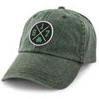 617 Shamrock Emblem Washed Dad Hat - Chowdaheadz