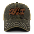 207 Maine Leather Patch Dirty Water Trucker - Chowdaheadz