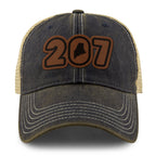 207 Maine Leather Patch Dirty Water Trucker - Chowdaheadz