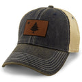 Vintage Maine Flag Leather Patch Dirty Water Trucker - Chowdaheadz