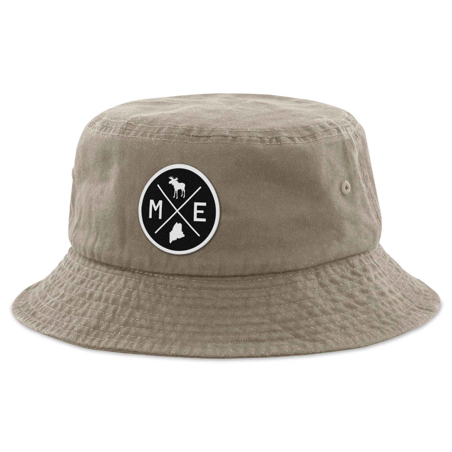 Maine Circle Emblem Bucket Hat - Chowdaheadz