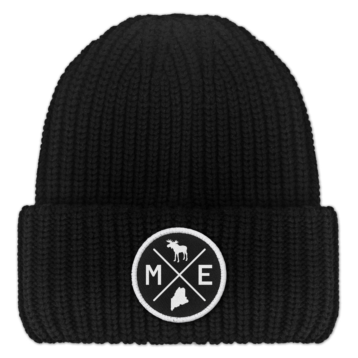 Maine Circle Emblem Chunky Knit - Chowdaheadz