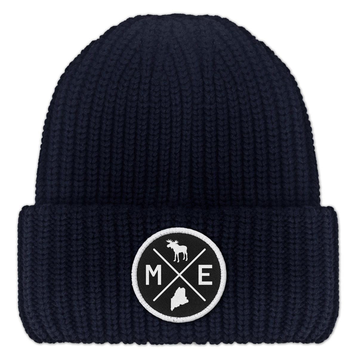 Maine Circle Emblem Chunky Knit - Chowdaheadz