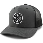 Maine Circle Emblem Classic Snapback Trucker - Chowdaheadz
