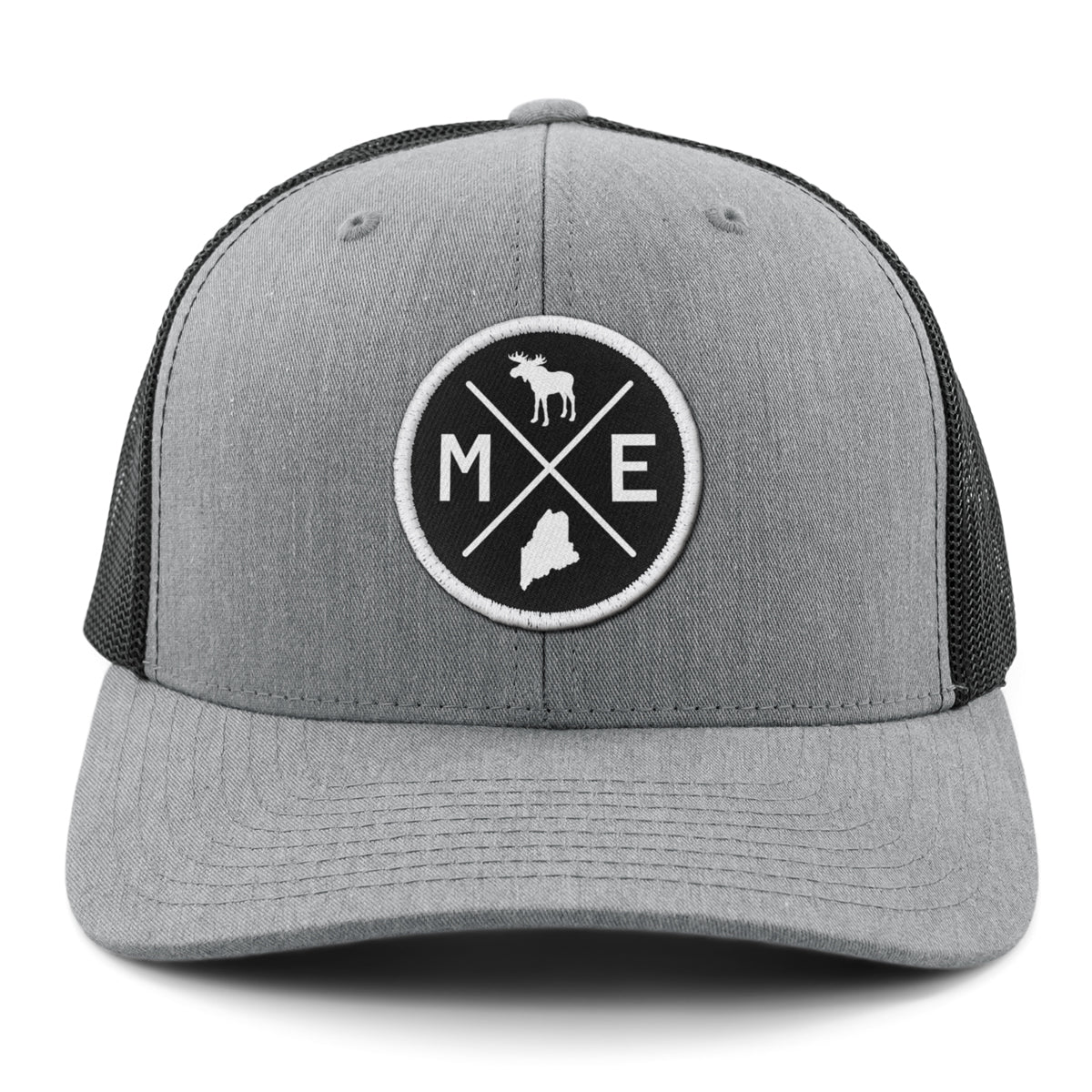 Maine Circle Emblem Classic Snapback Trucker - Chowdaheadz