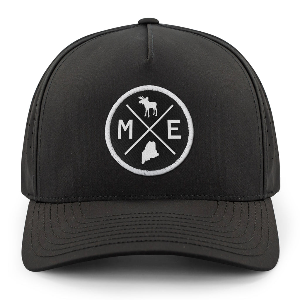 Maine Circle Emblem Performance Hat - Chowdaheadz