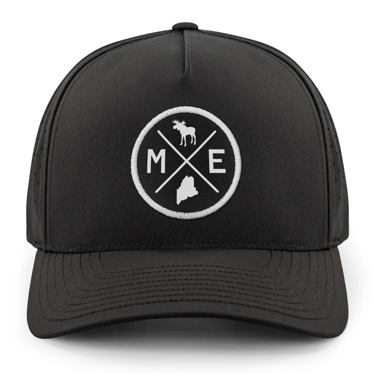 Maine Circle Emblem Performance Hat - Chowdaheadz