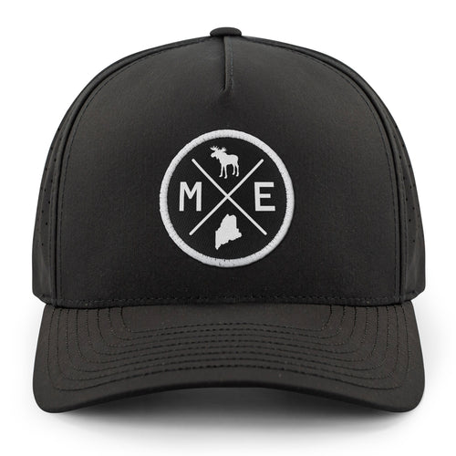 Maine Circle Emblem Performance Hat - Chowdaheadz