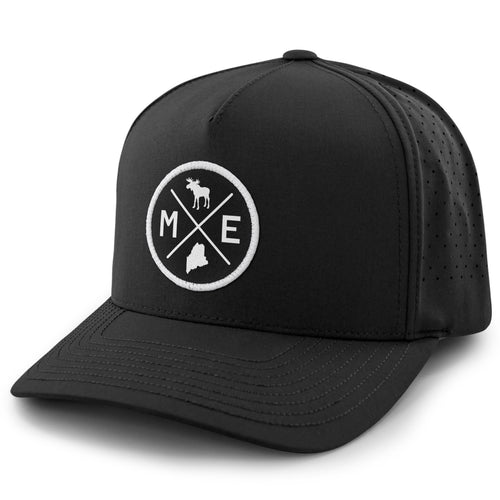Maine Circle Emblem Performance Hat - Chowdaheadz