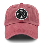Maine Circle Emblem Washed Dad Hat - Chowdaheadz