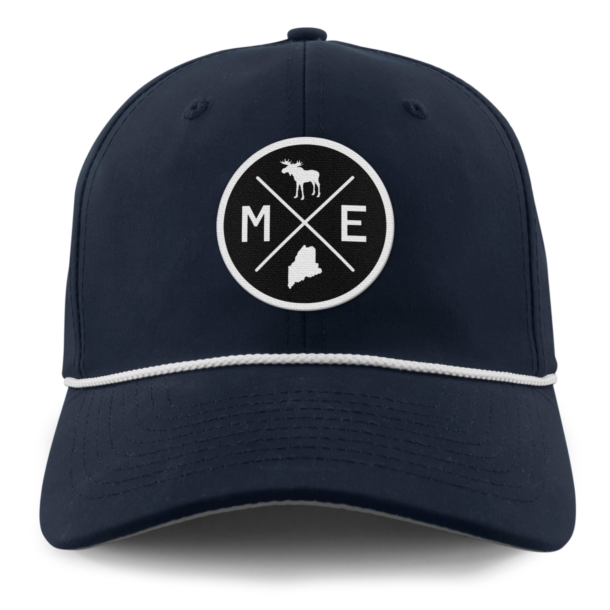 Maine Circle Emblem Rope Performance Hat - Chowdaheadz