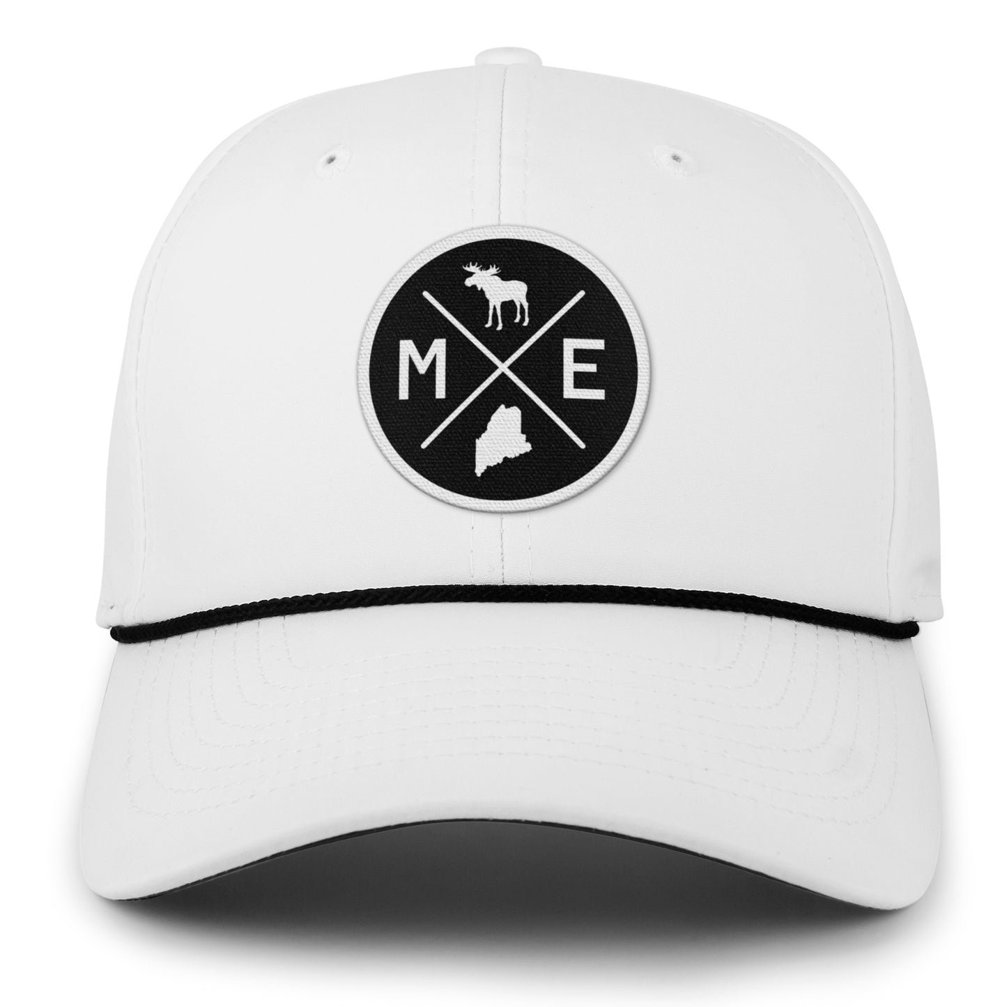 Maine Circle Emblem Rope Performance Hat - Chowdaheadz