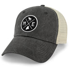 Maine Circle Emblem Relaxed Trucker - Chowdaheadz
