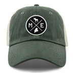 Maine Circle Emblem Relaxed Trucker - Chowdaheadz