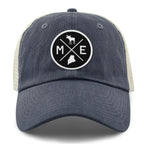 Maine Circle Emblem Relaxed Trucker - Chowdaheadz