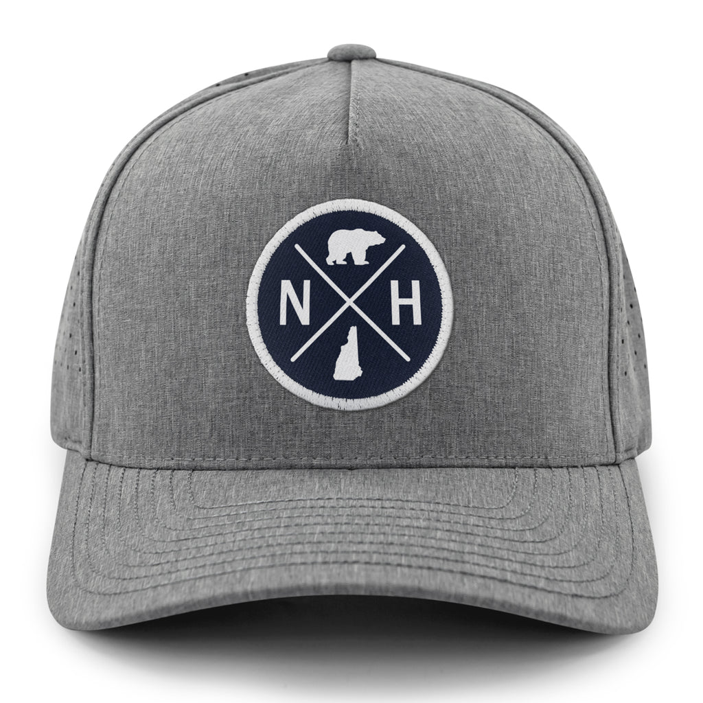 New Hampshire Circle Emblem Performance Hat - Chowdaheadz