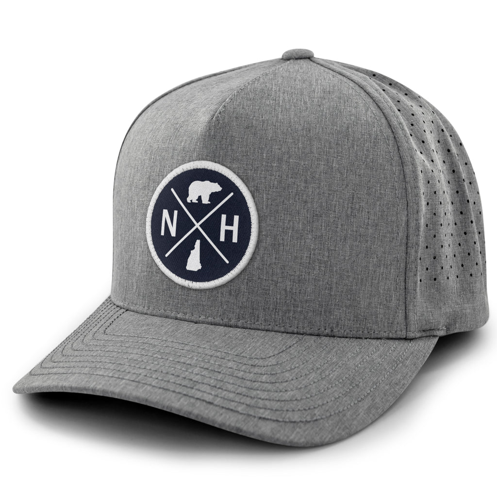 New Hampshire Circle Emblem Performance Hat - Chowdaheadz
