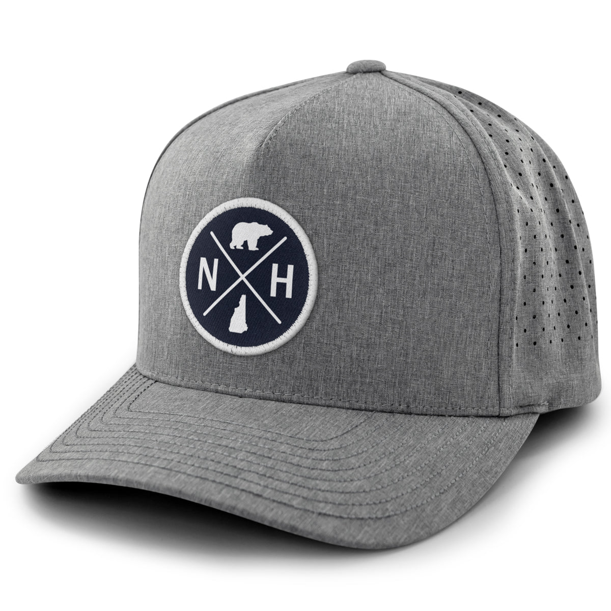 New Hampshire Circle Emblem Performance Hat - Chowdaheadz