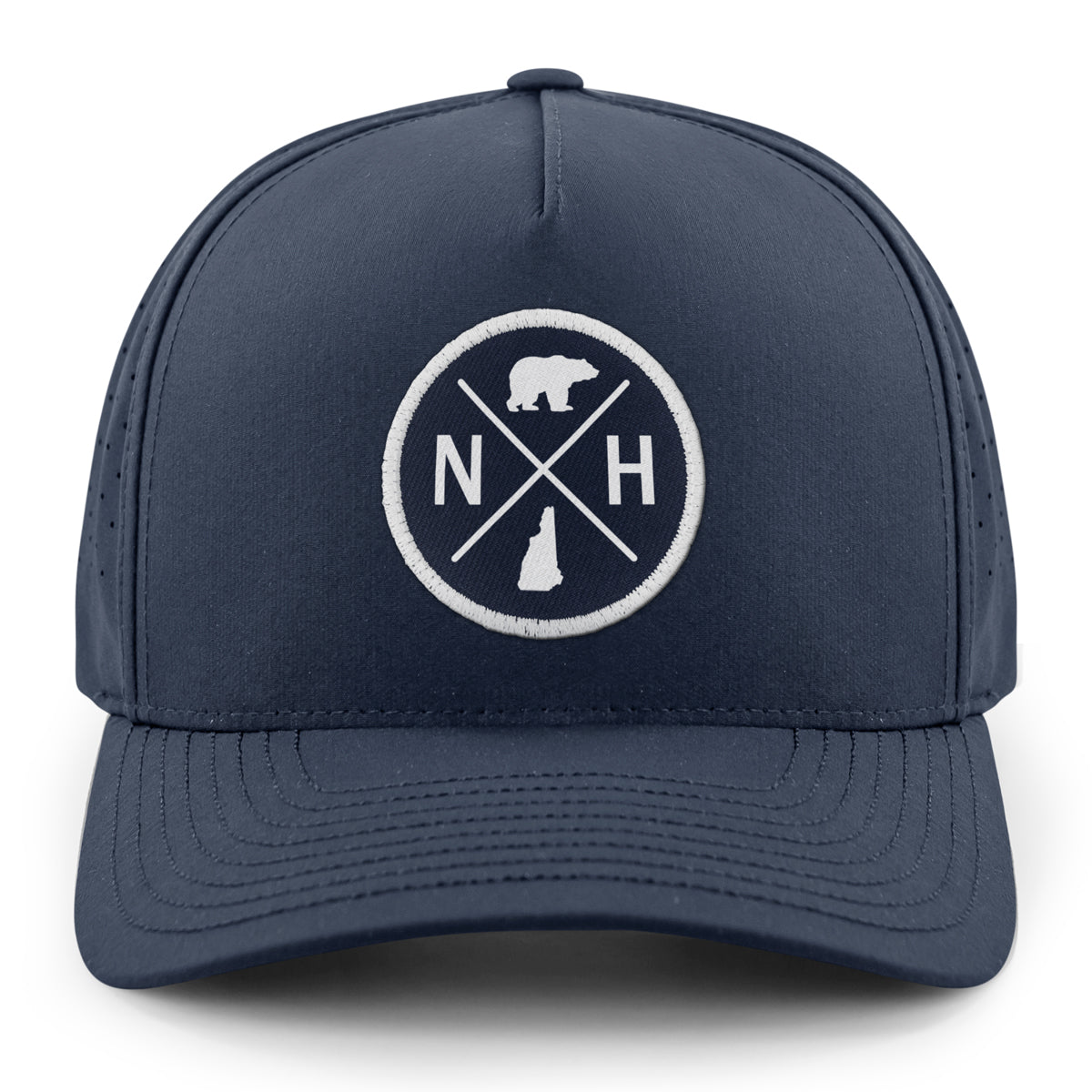 New Hampshire Circle Emblem Performance Hat - Chowdaheadz