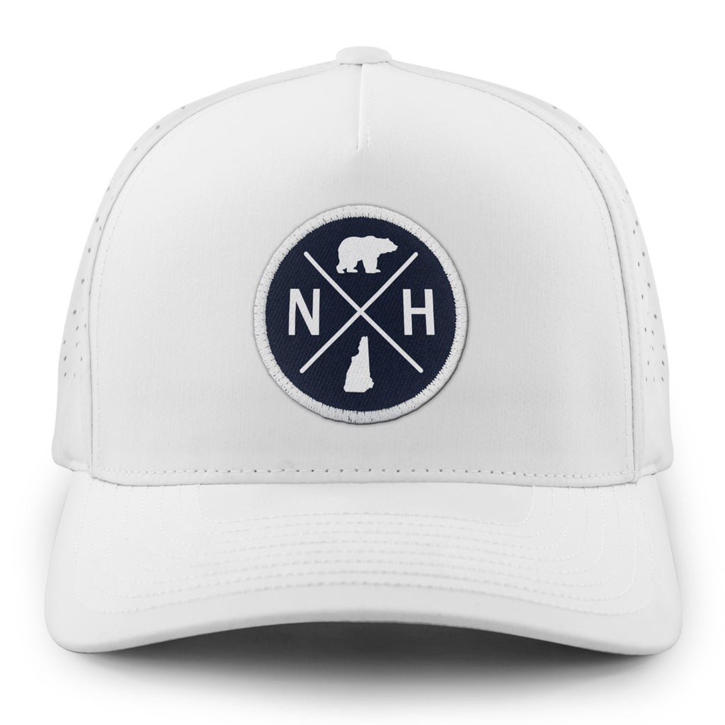 New Hampshire Circle Emblem Performance Hat - Chowdaheadz