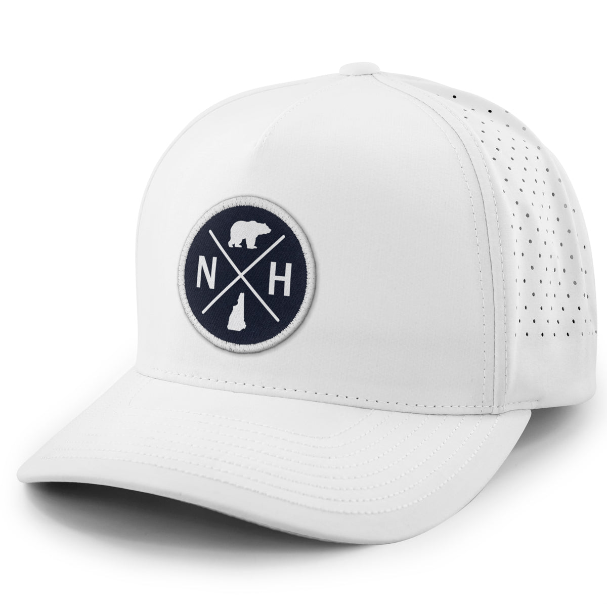 New Hampshire Circle Emblem Performance Hat - Chowdaheadz