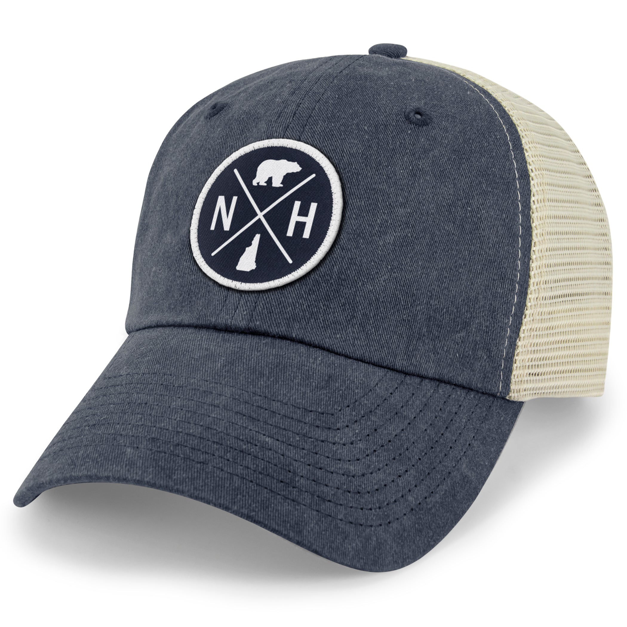 NH Circle Emblem Relaxed Trucker - Chowdaheadz
