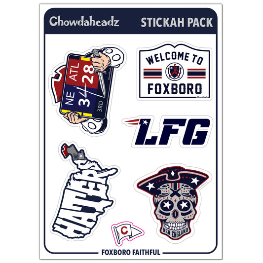 Foxboro Faithful Sticker Pack - Chowdaheadz