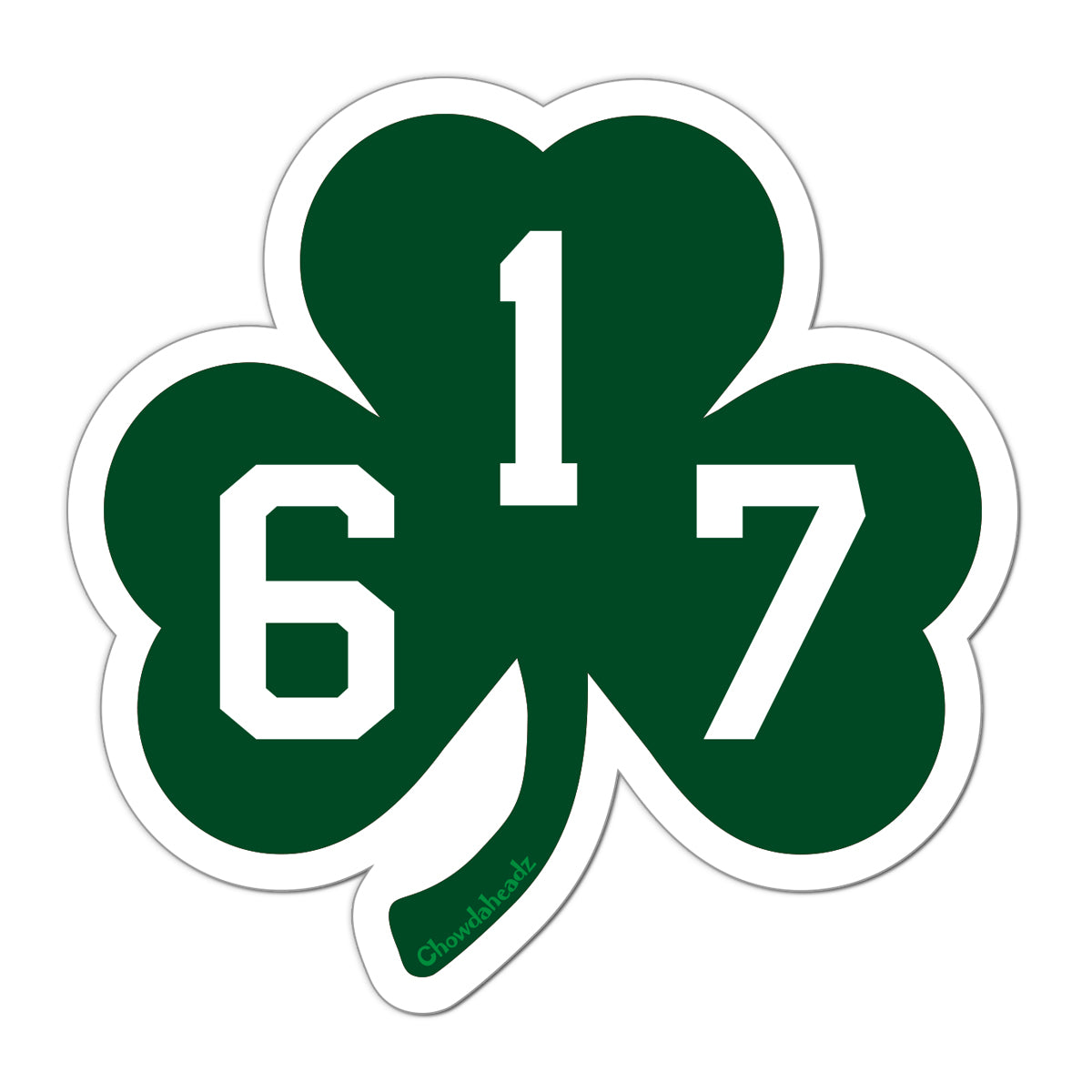 617 Shamrock Sticker - Chowdaheadz