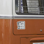 Old Man Live Free Or Die Sticker - Chowdaheadz