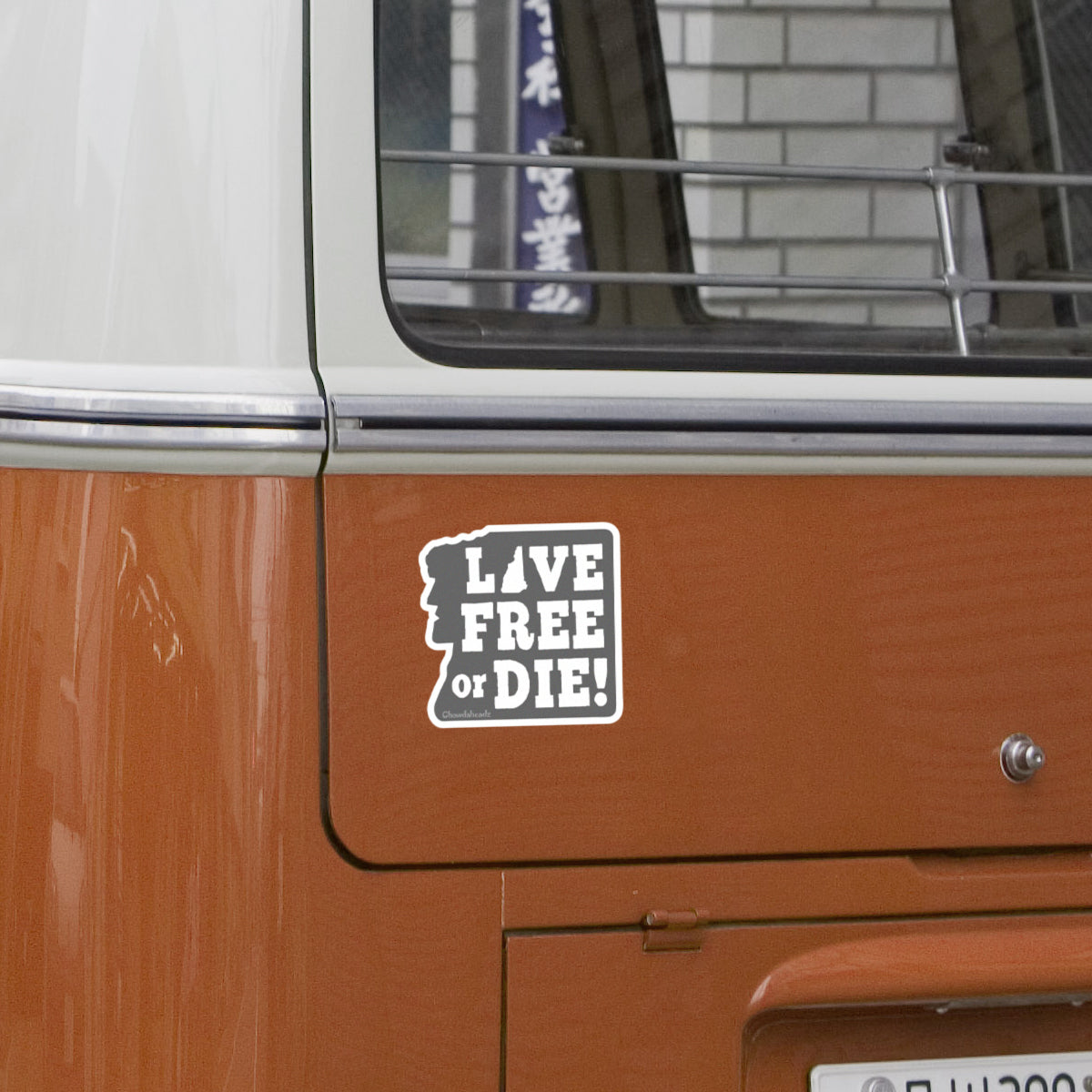 Old Man Live Free Or Die Sticker - Chowdaheadz