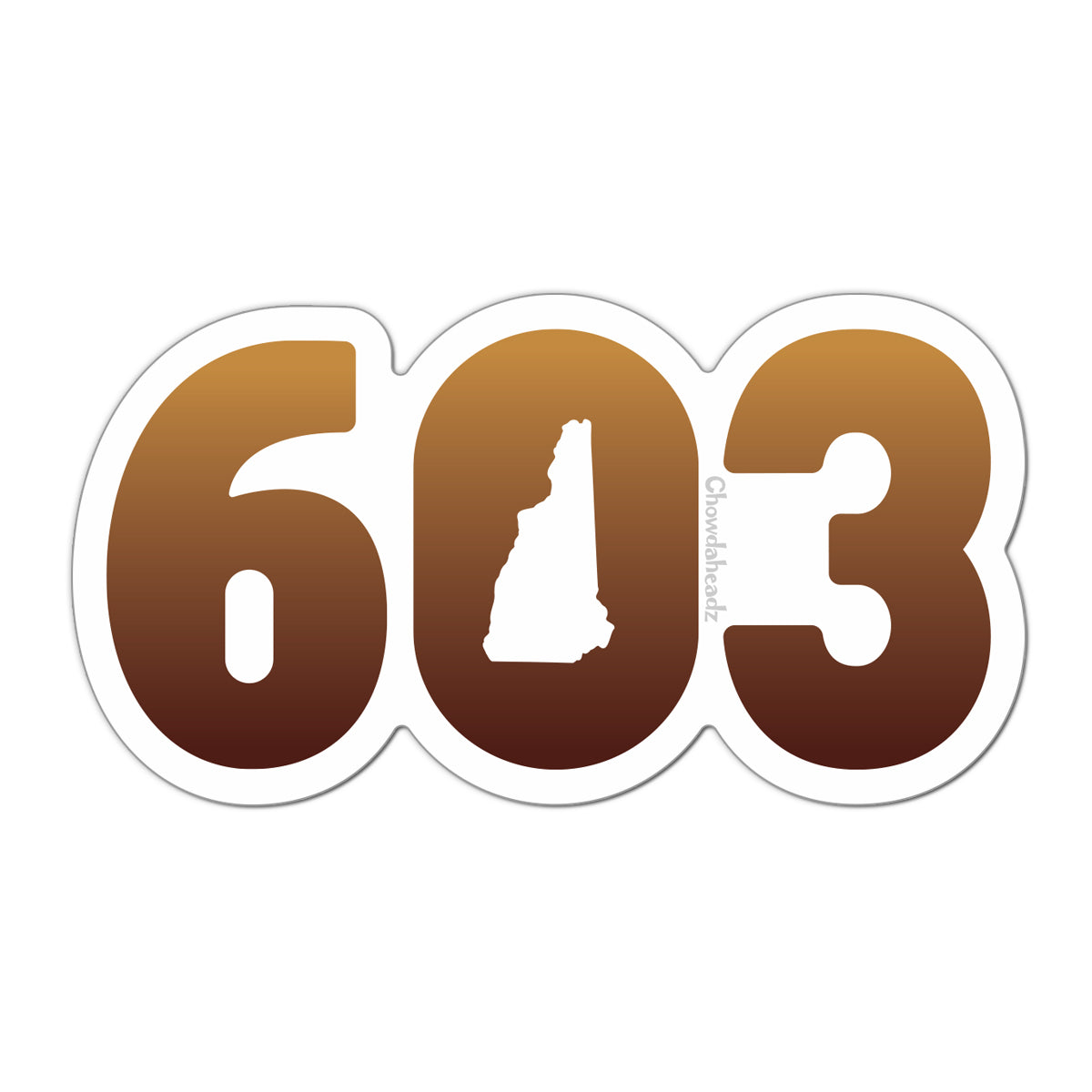 603 New Hampshire Sticker - Chowdaheadz
