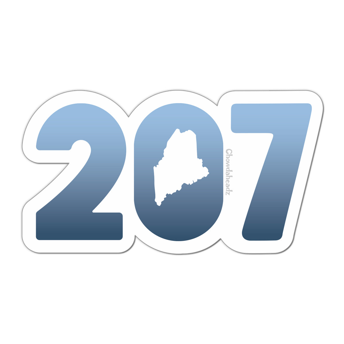 207 Maine Sticker - Chowdaheadz