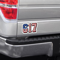 Boston 617 USA Sticker - Chowdaheadz