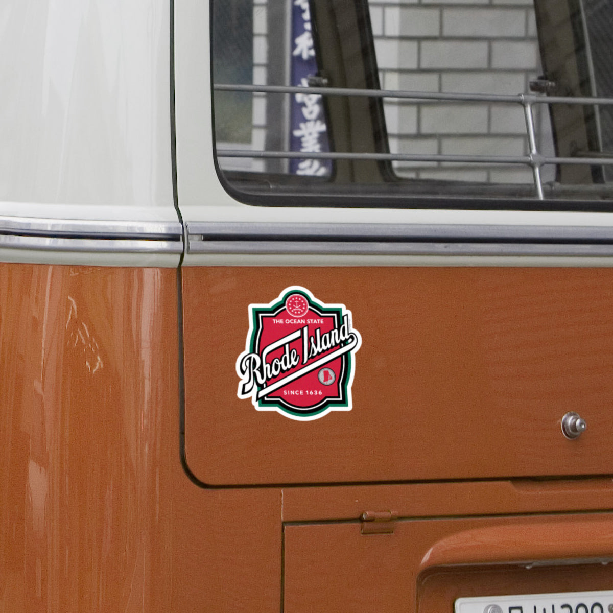 Rhode Island Label Sticker - Chowdaheadz