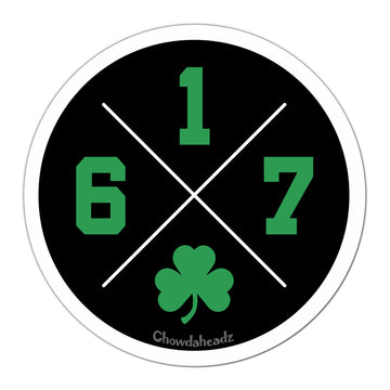 Shamrock Sticker Boston Stickers: Boston & New England Sports and Lifestyle Decals – Chowdaheadz