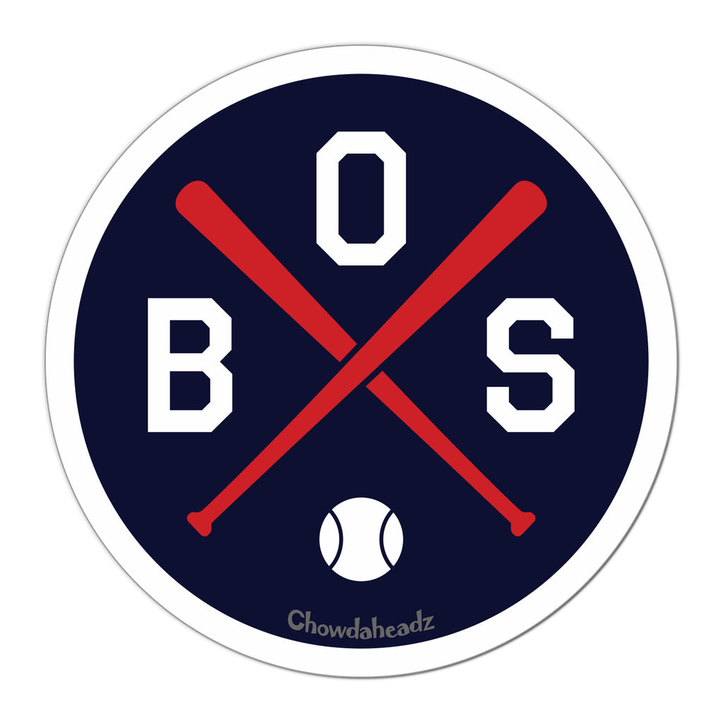 BOS Baseball Emblem Sticker - Chowdaheadz