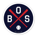 BOS Baseball Emblem Sticker - Chowdaheadz