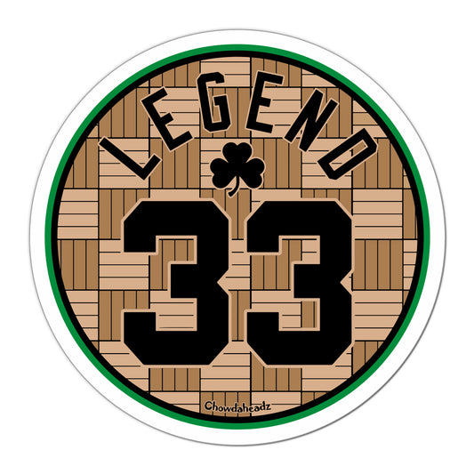Legend 33 Parquet Sticker - Chowdaheadz