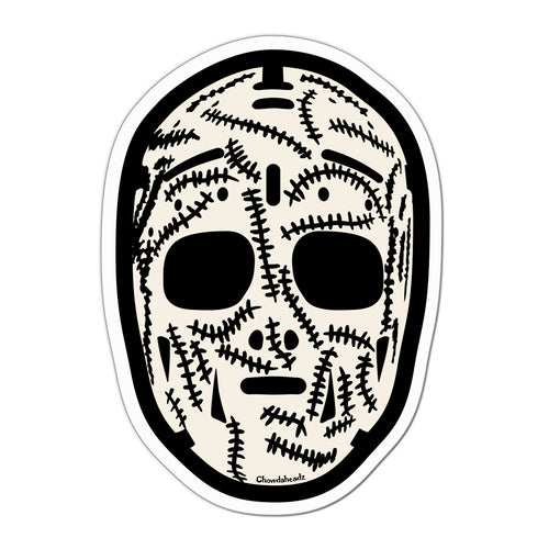 Boston Hockey Mask Sticker - Chowdaheadz