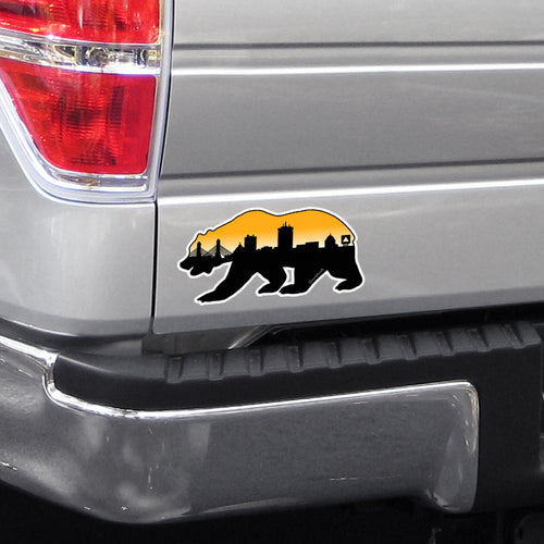 Boston Bear Skyline Sticker - Chowdaheadz