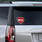 BOS Heart Cross Bats Sticker