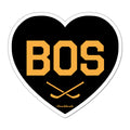 BOS Heart Cross Sticks Sticker