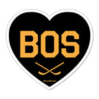 BOS Heart Cross Sticks Sticker