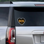 BOS Heart Cross Sticks Sticker